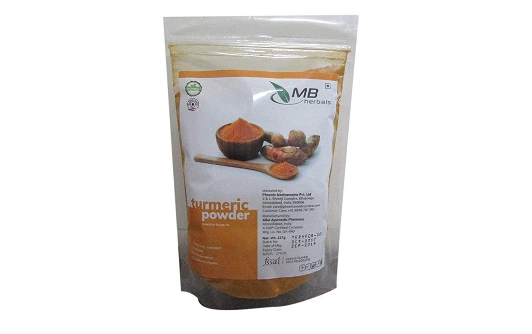 MB Herbals Turmeric Powder    Pack  227 grams